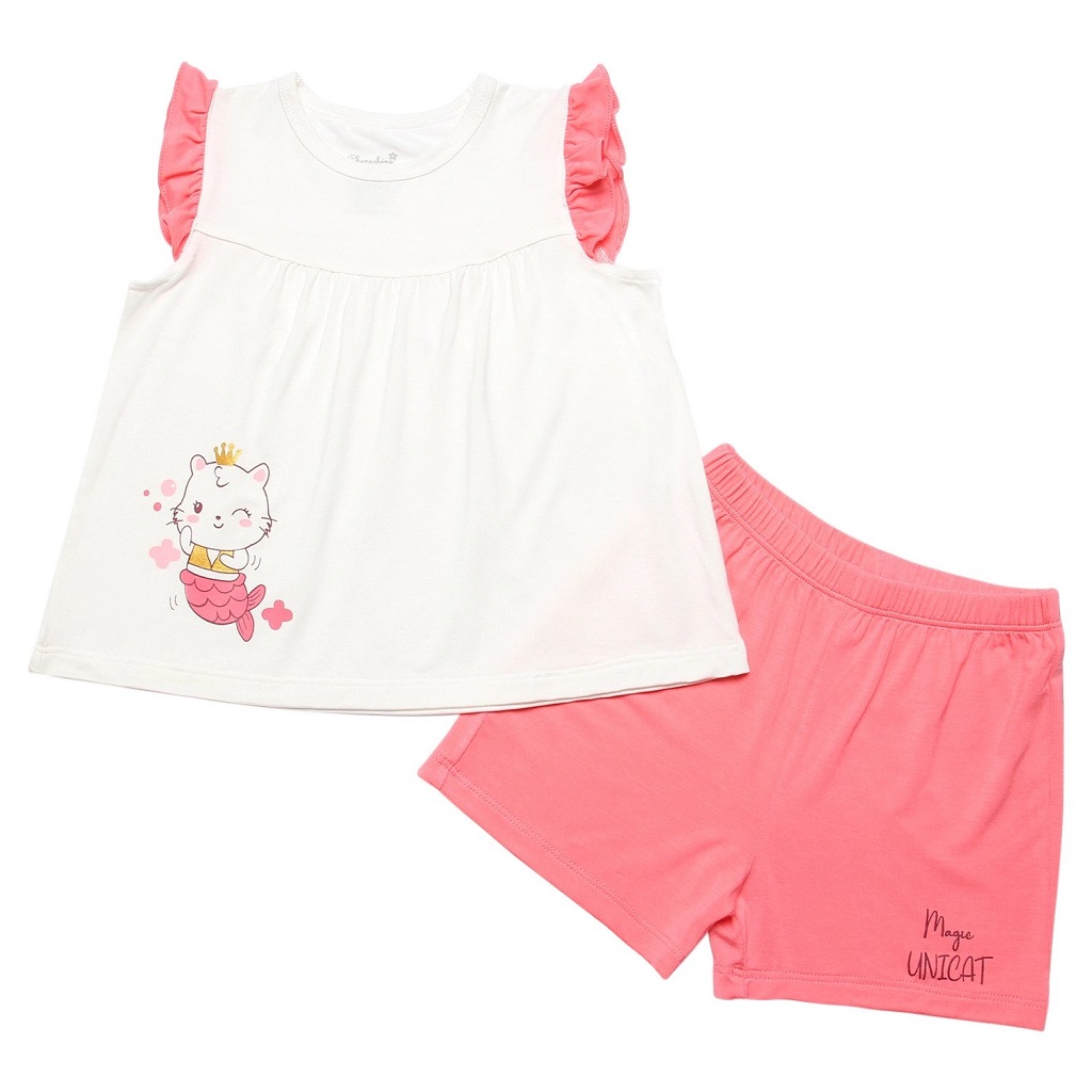 Bộ quần áo sát nách Chong Chóng sợi tre bèo vai