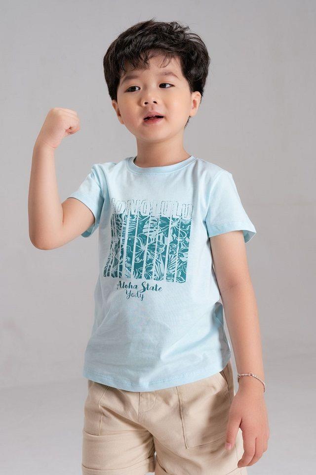 Áo Thun Trẻ Em In Chữ Honolulu